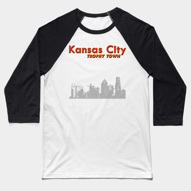 Kansas City - Trophy Town Baseball T-Shirt by KC1985